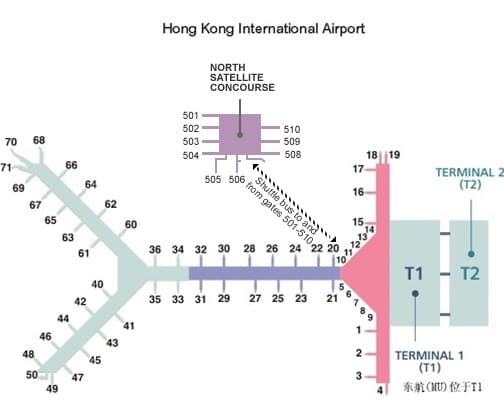 香港国際空港マップ