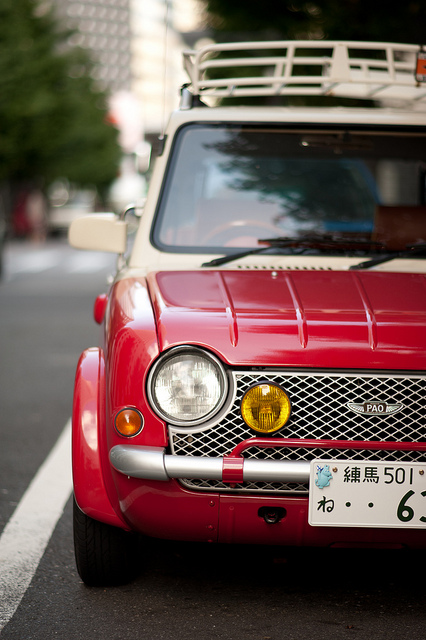 かわいい クラシック カー 日本 車 タコトメウォール