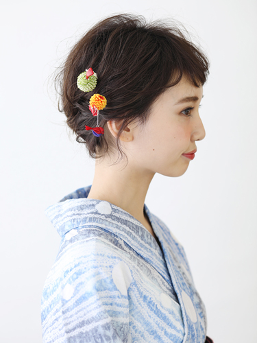 ヘアアレンジ ショートの可愛い髪型 夏や浴衣におすすめです