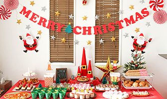 クリスマスのホームパーティーアイデア 簡単な飾りや料理を紹介