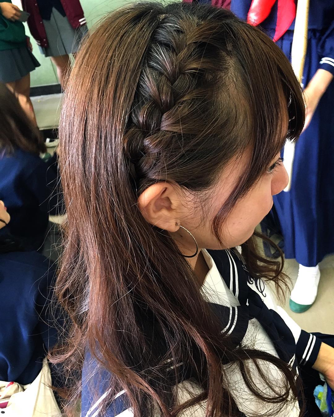 簡単カワイイリボン編み込みのやり方セルフヘアアレンジ特集