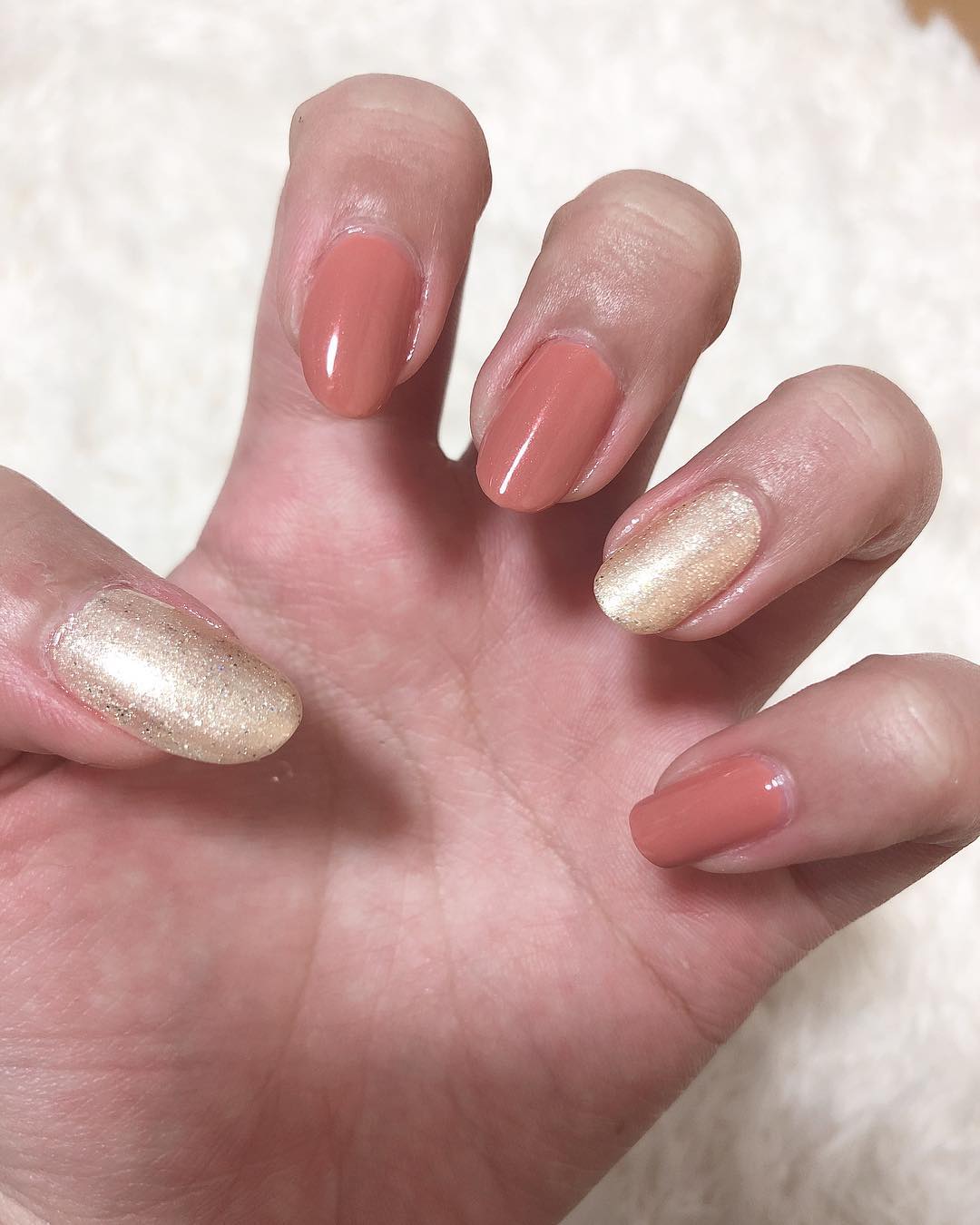 春夏オールシーズンオフィスシェル Nailsalon Flowerのネイル