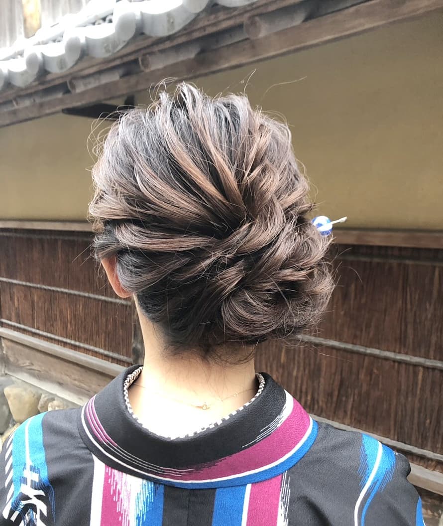 着物のヘアアレンジを自分でしたい ショート ミディアム ロング別