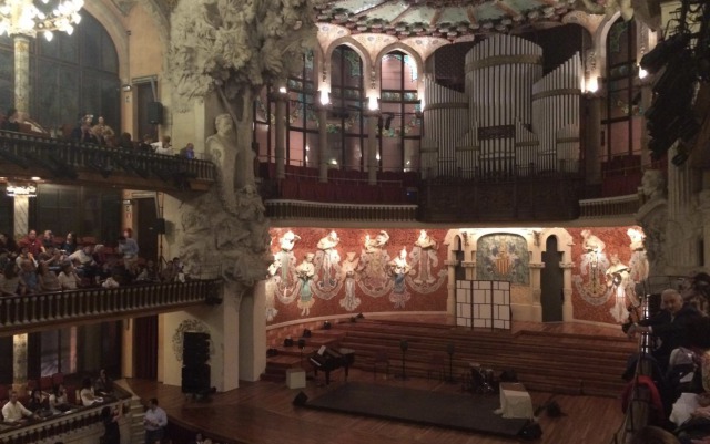 スペインのカタルーニャ音楽堂