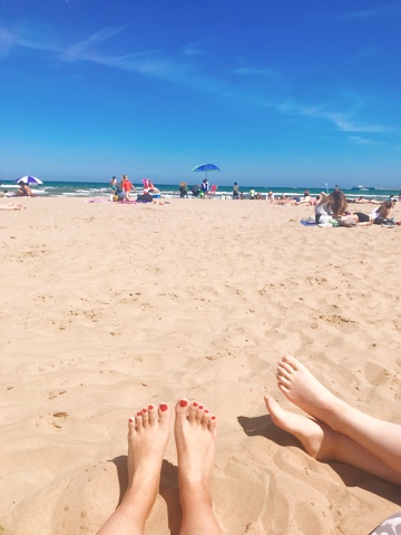 バレンシアの海