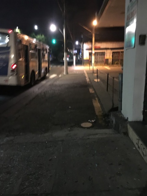 サンパウロ 夜道