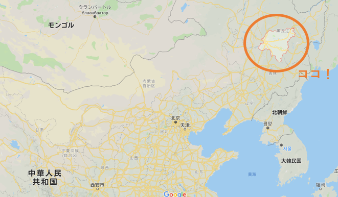 ハルビンの地図