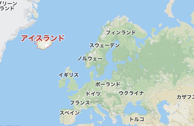 アイスランドの場所