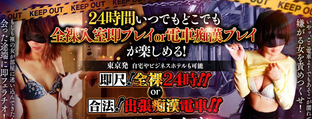 即尺！全裸24時！！or合法！出張痴漢電車！！