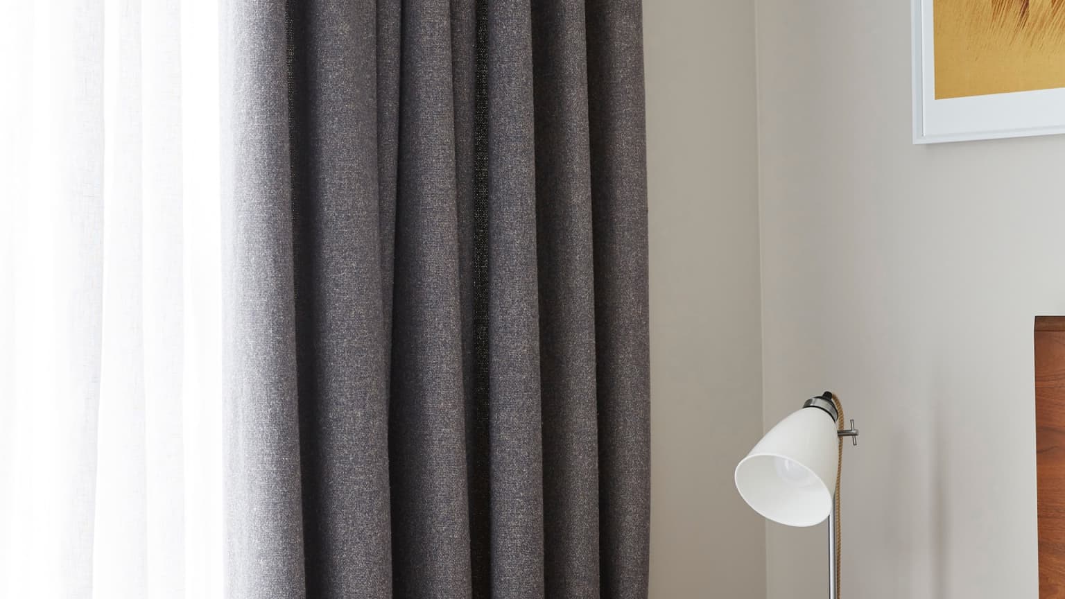 grey bedroom curtains