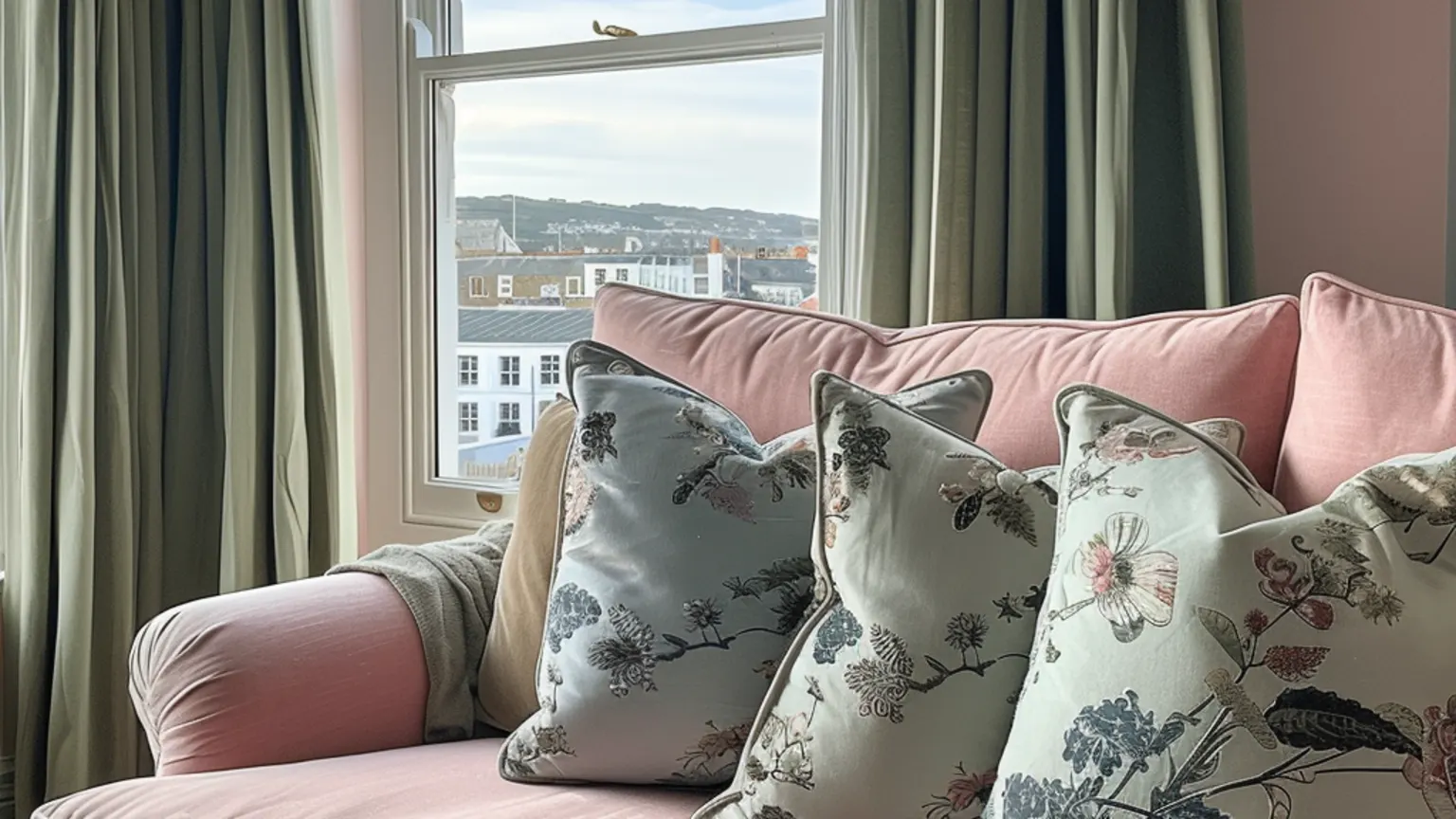 made to measure curtains in a brighton home