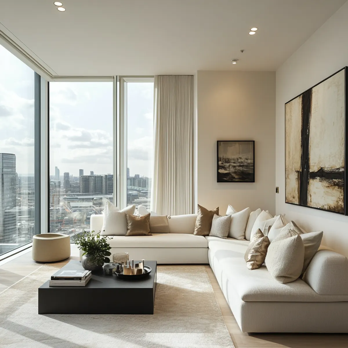 bedroom curtains in canary wharf