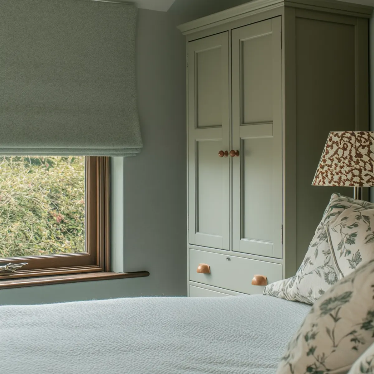 made to measure roman blind in a glasgow bedroom