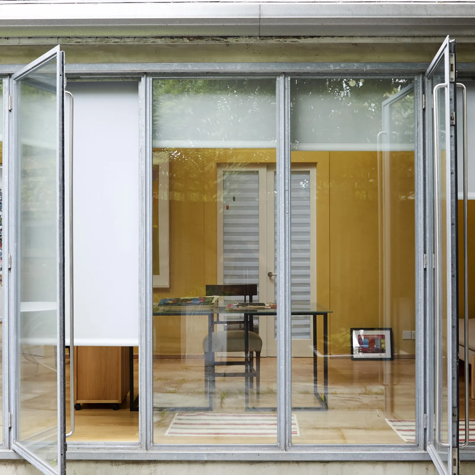 roller blinds on french doors
