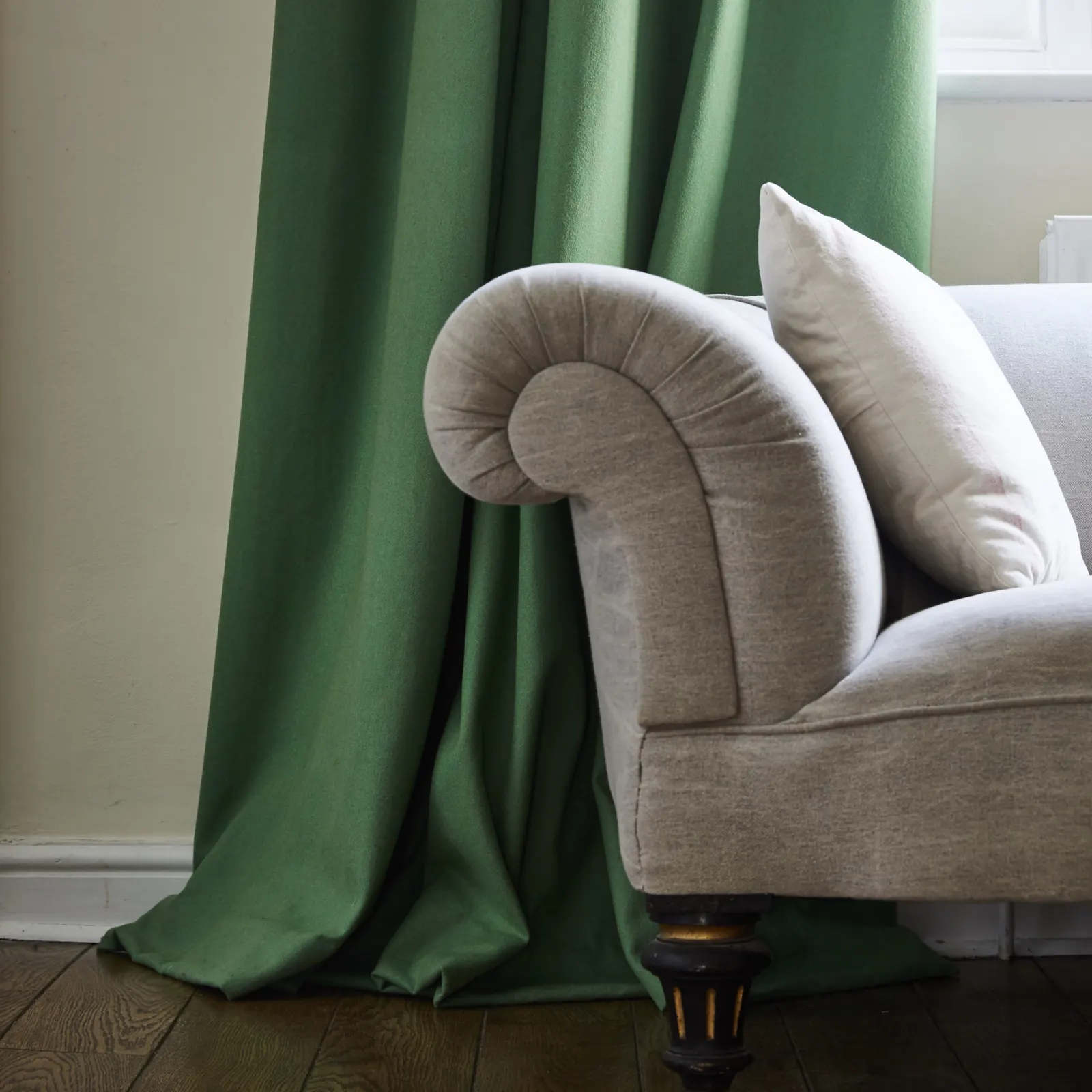 sustainable wool curtains