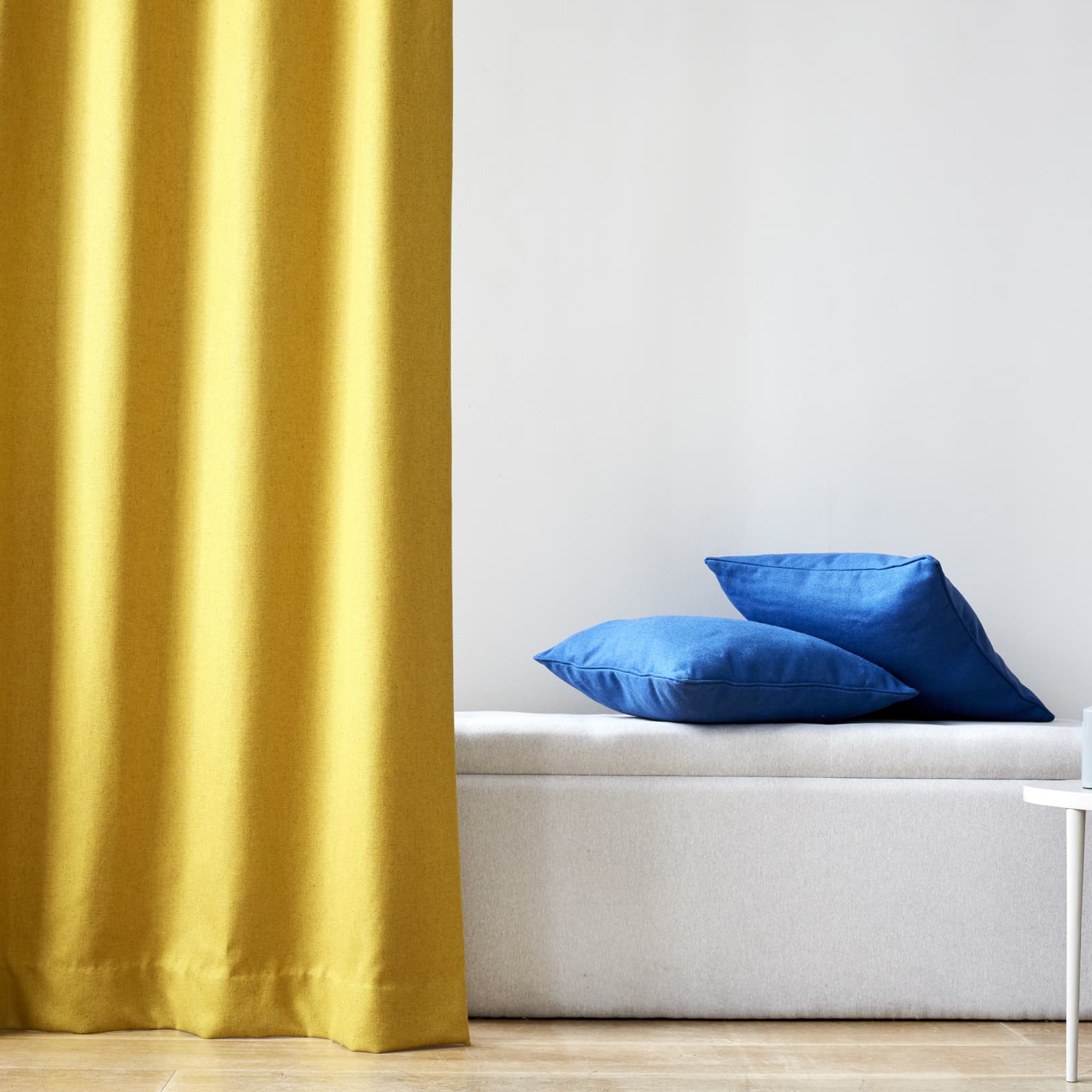 yellow made to measure curtains