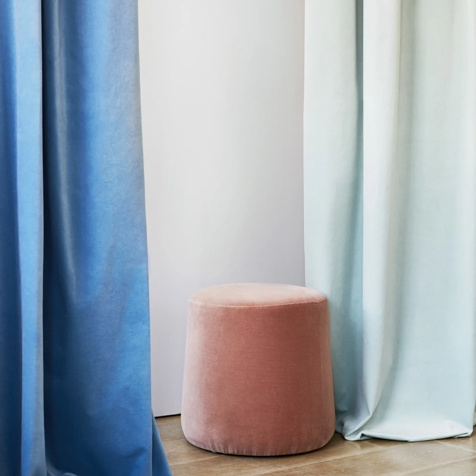 blue velvet curtains