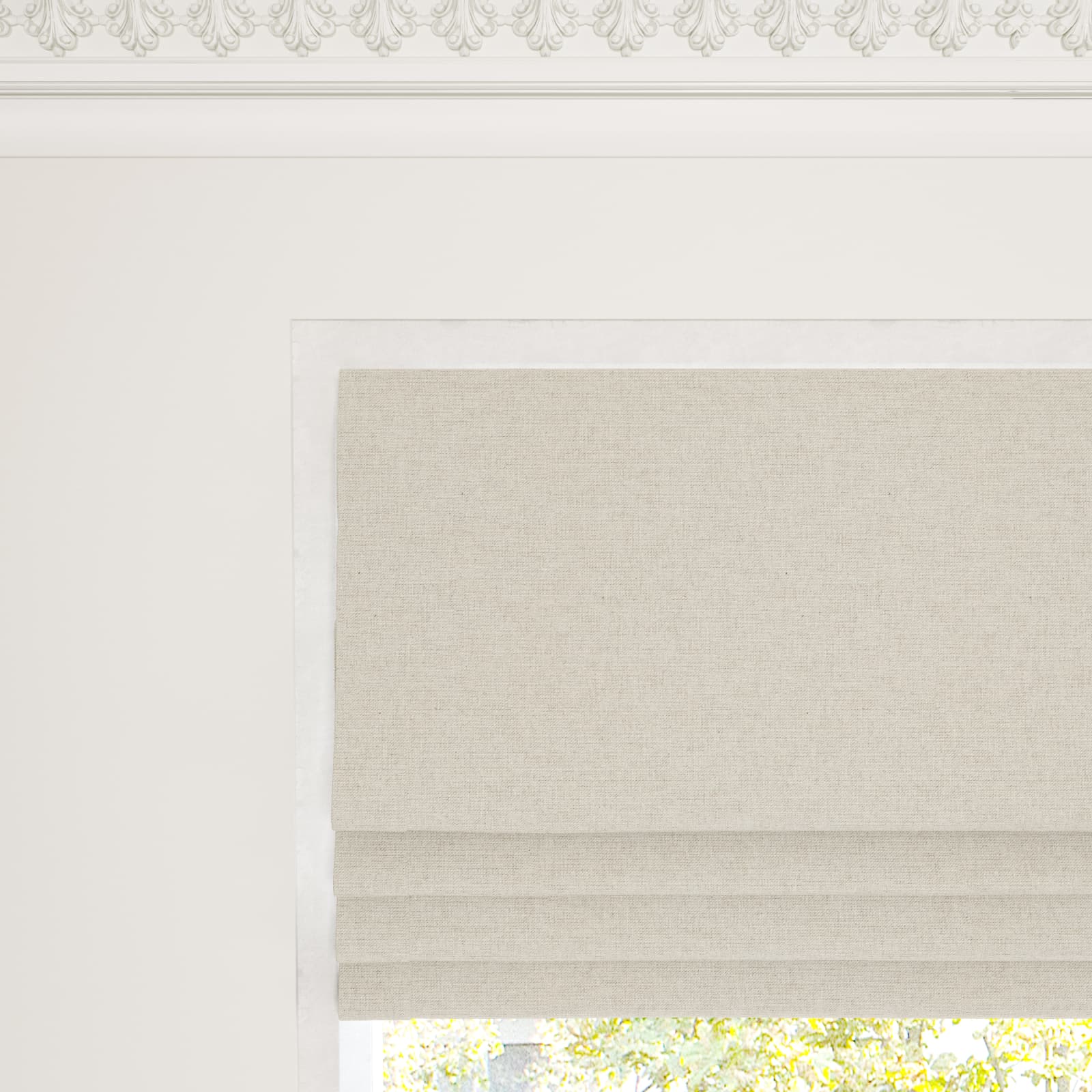 Upcycled Cotton, Space Dust Made to Measure Roman Blind