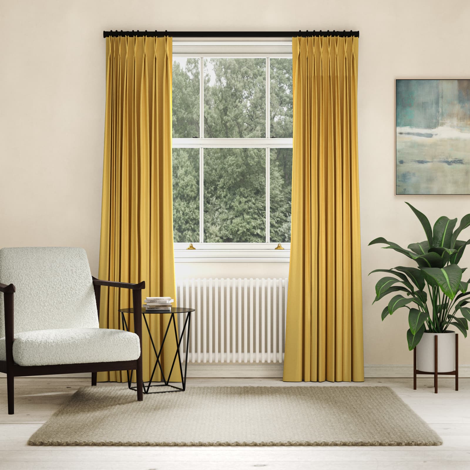 Silk, Primrose Made to Measure Curtains