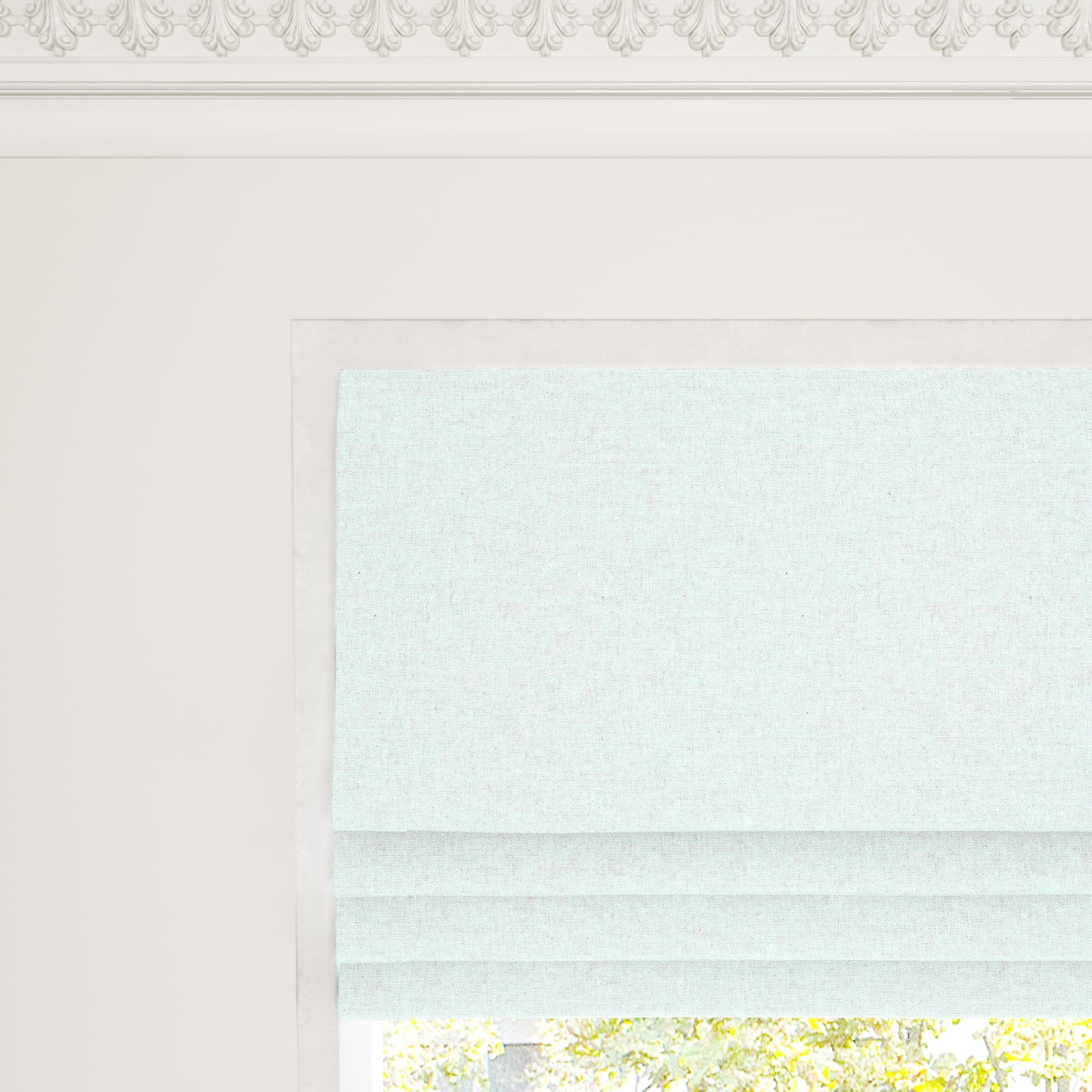 Cotton Weave, Mist Made to Measure Roman Blind