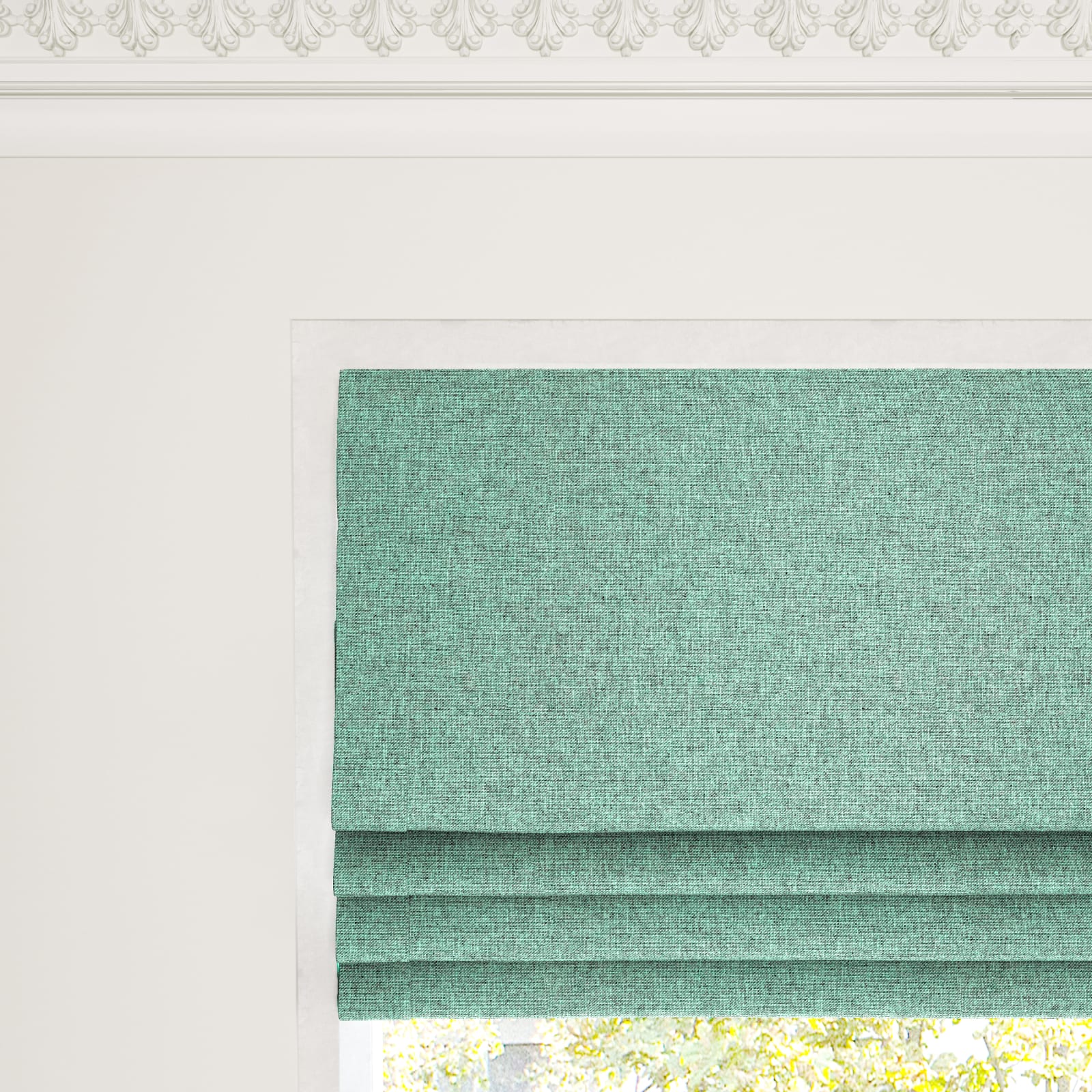 Cotton Weave, Eucalyptus Made to Measure Roman Blind