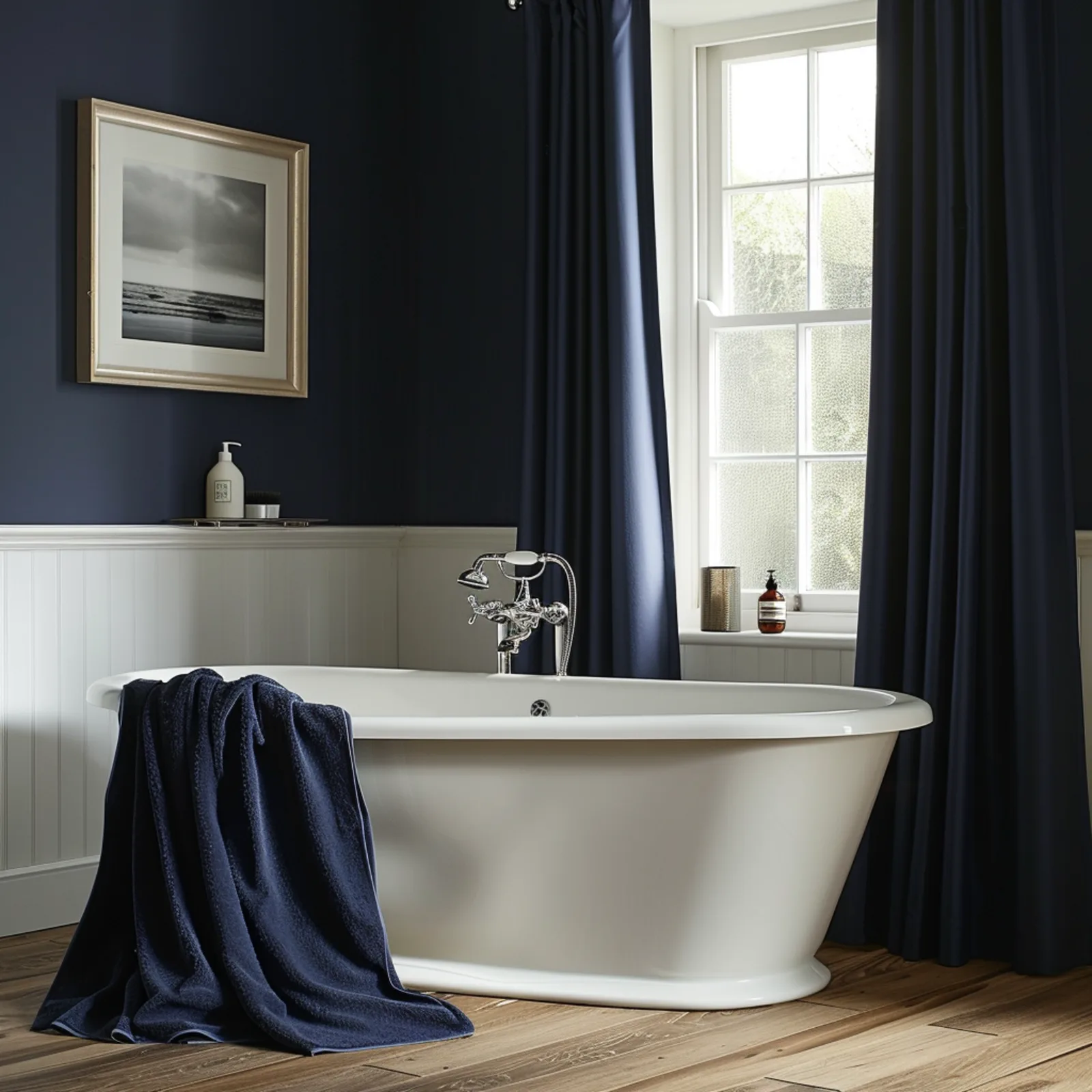 bathroom roman blind