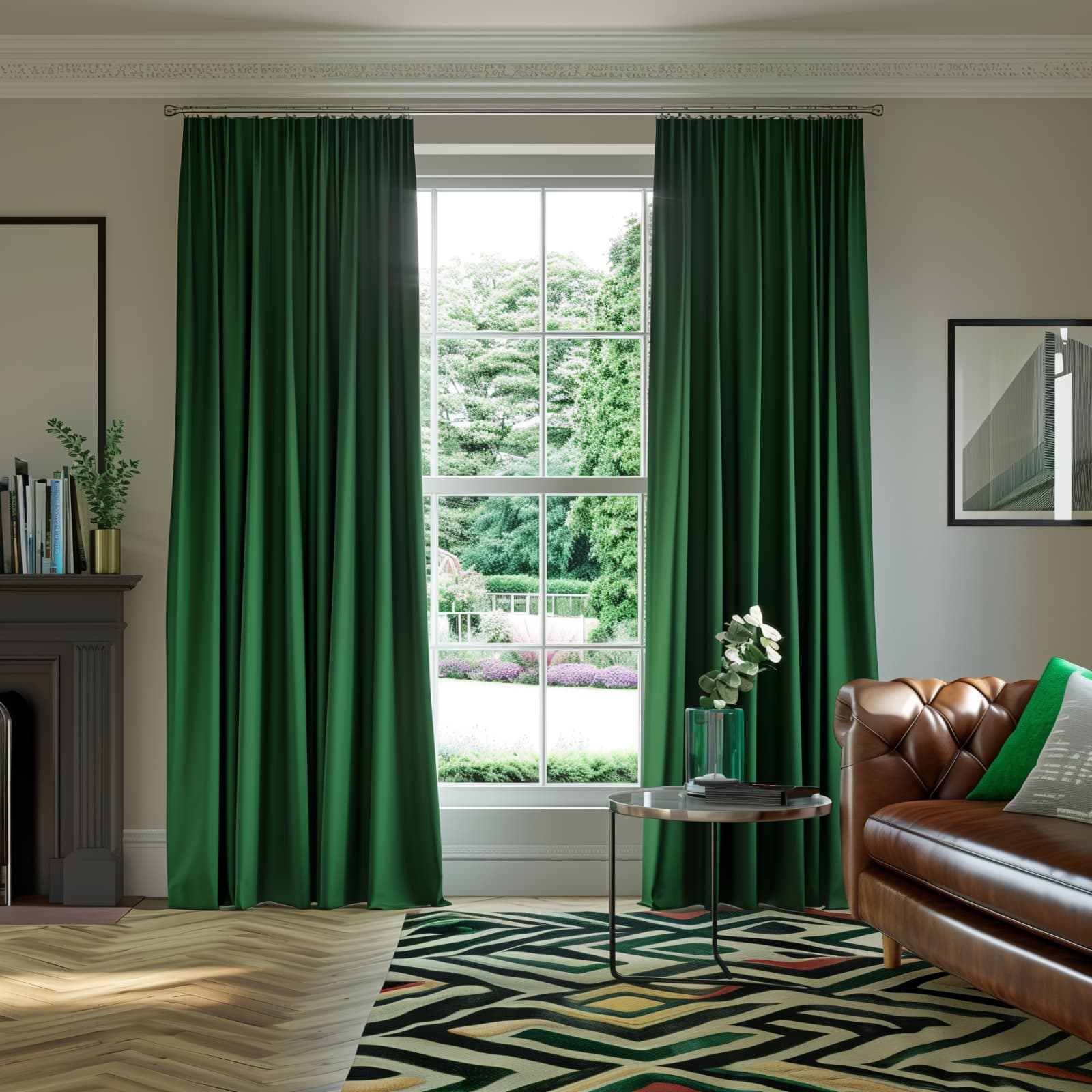 Classic Cotton, Fir Green Made to Measure Curtains