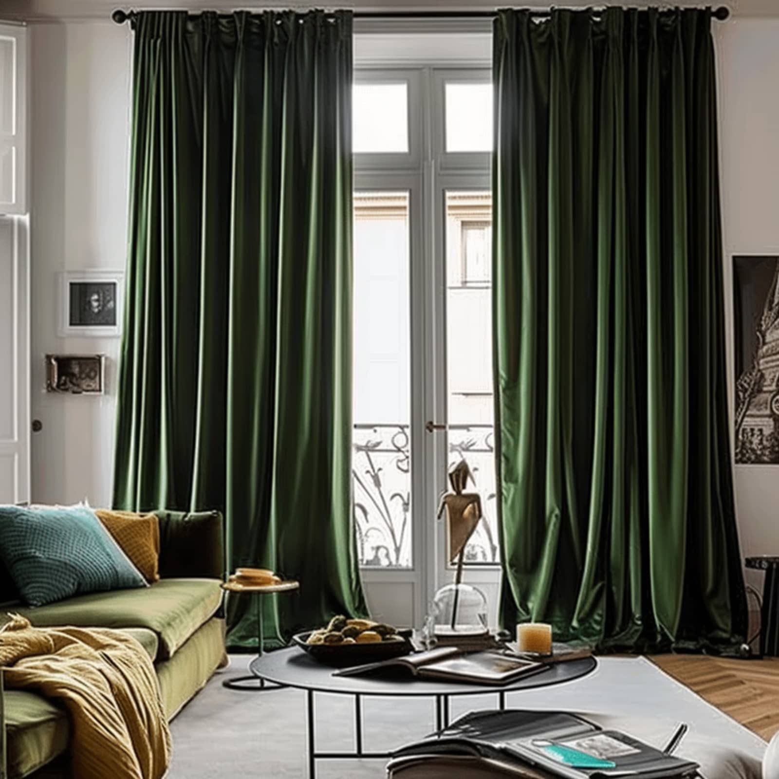 Velvet, Emerald  Made to Measure Curtains