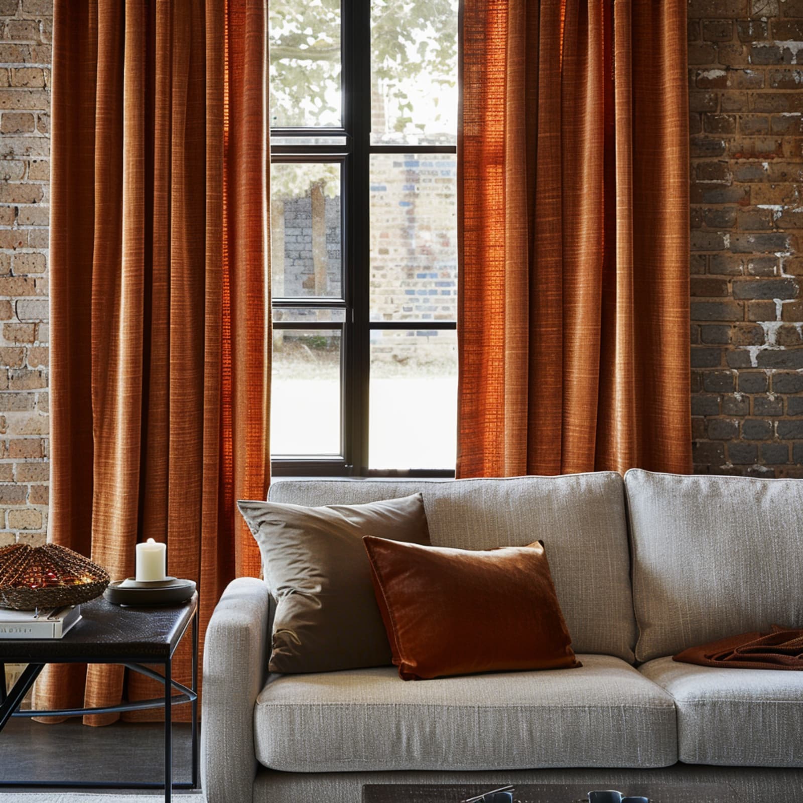 Relaxed Linen, Sienna Sunset Made to Measure Curtains