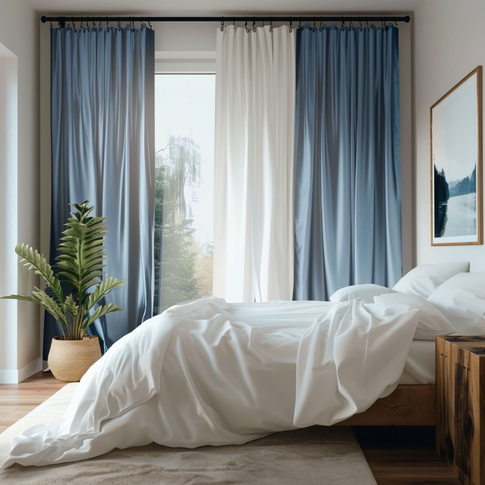 Velvet, Blue Topaz Made to Measure Curtains