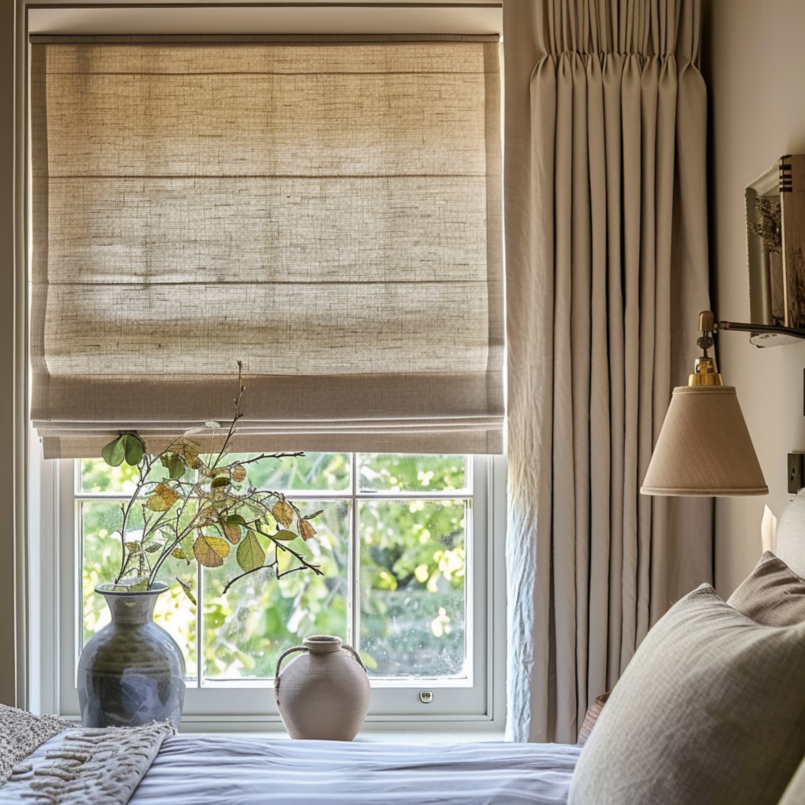 Relaxed Linen, Moroccan Linen Made to Measure Roman Blind