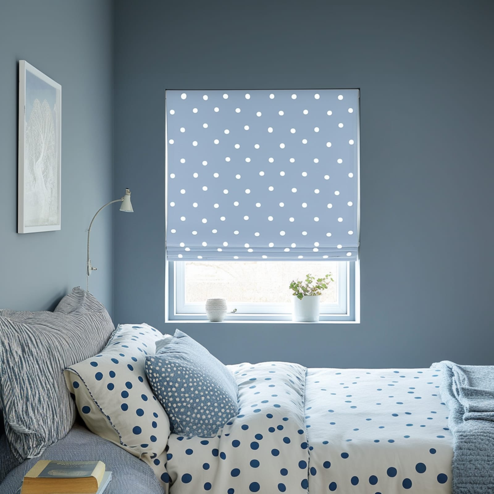 Confetti, Bluebell Made to Measure Roman Blind