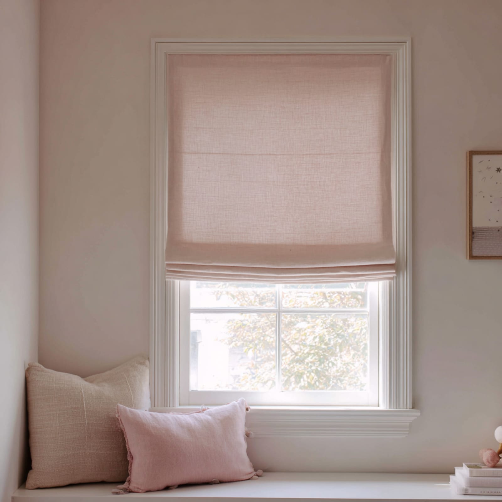 Linen Weave, Dune Made to Measure Roman Blind