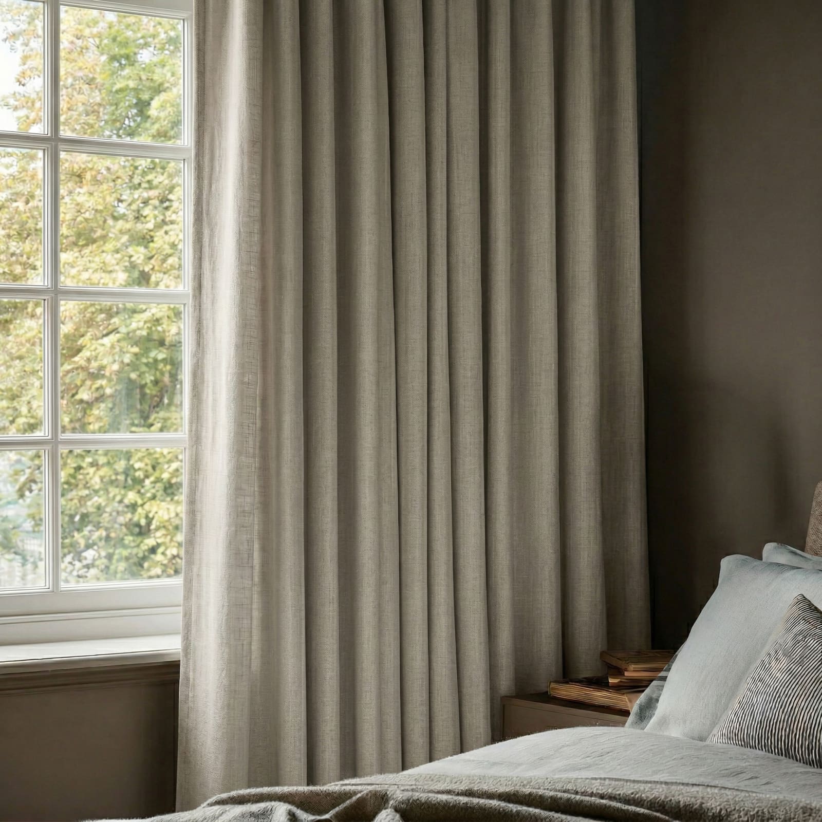 Linen Weave, Salt Made to Measure Curtains