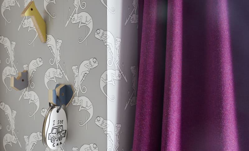 Closeup of Vineyard fabric style.