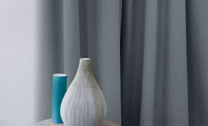 Closeup of Steel Blue fabric style.