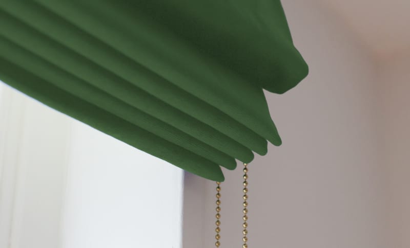 Closeup of Emerald fabric style.