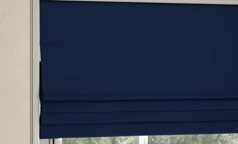 Closeup of Navy fabric style.