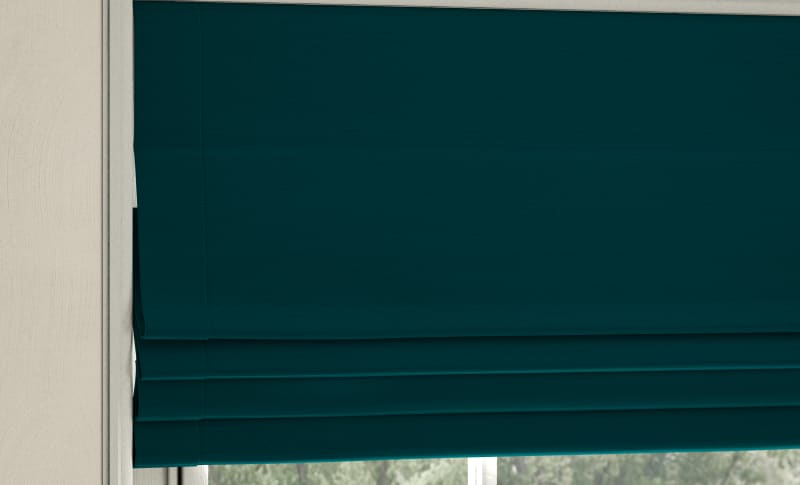 Closeup of Teal fabric style.