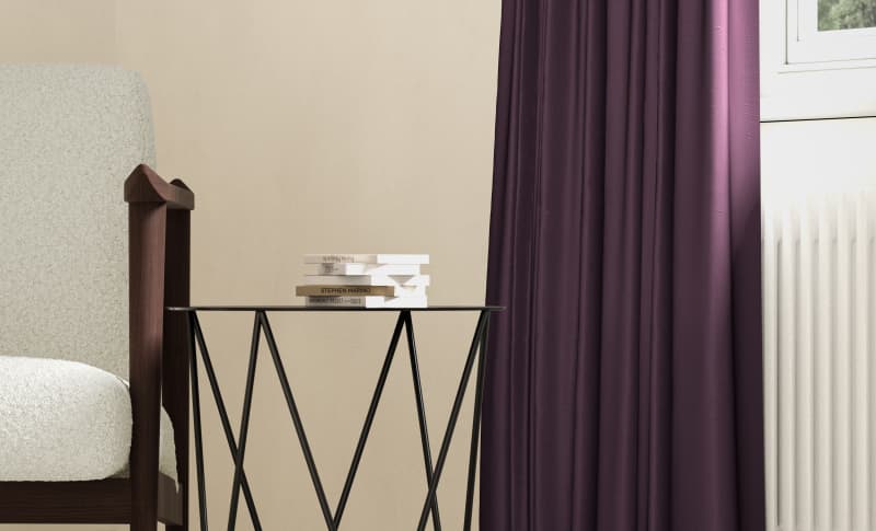 Closeup of Blackberry fabric style.