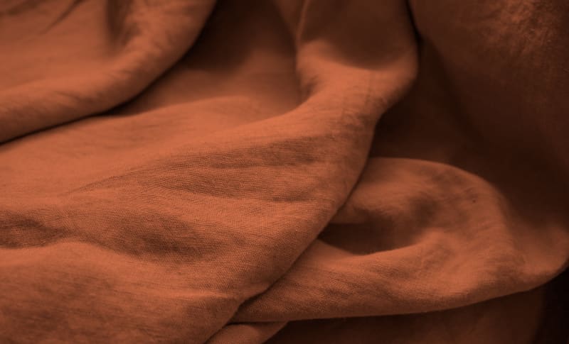 Closeup of Sienna Sunset fabric style.