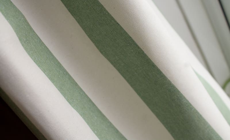 Closeup of Sea Green fabric style.