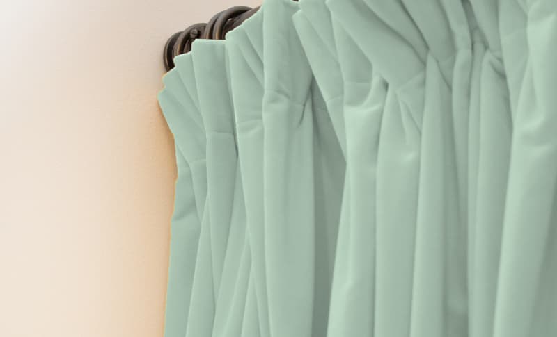 Closeup of Grey Jade fabric style.