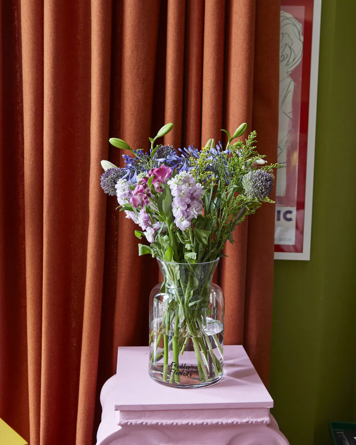 burnt orange cotton curtains