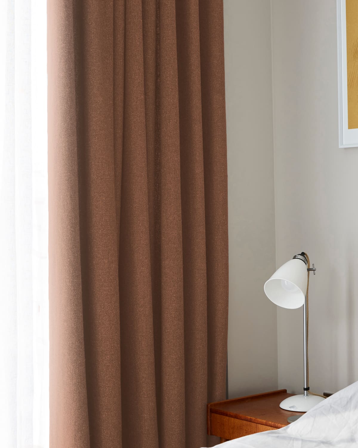 orange bedroom curtains