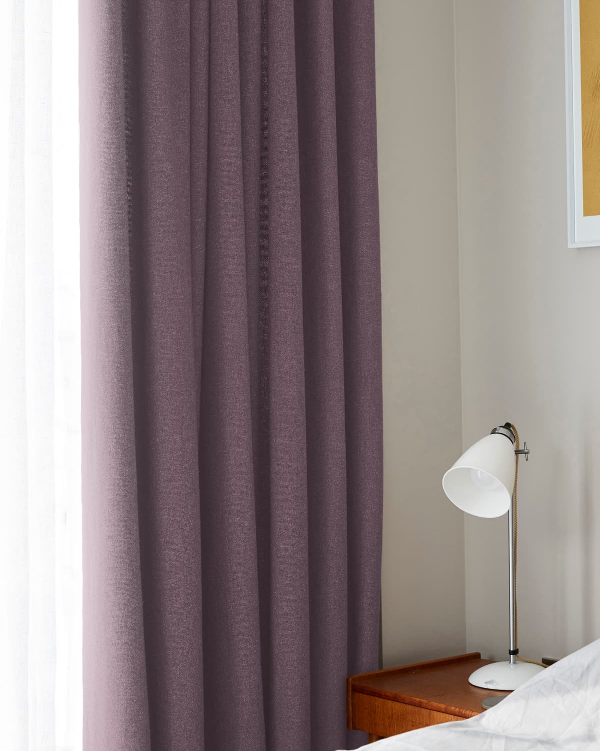 purple bedroom curtains