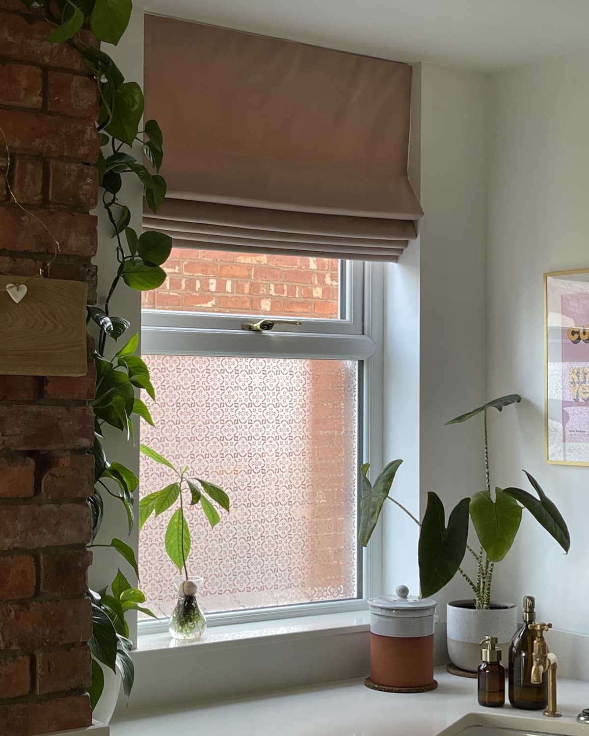 Pink made to measure blinds