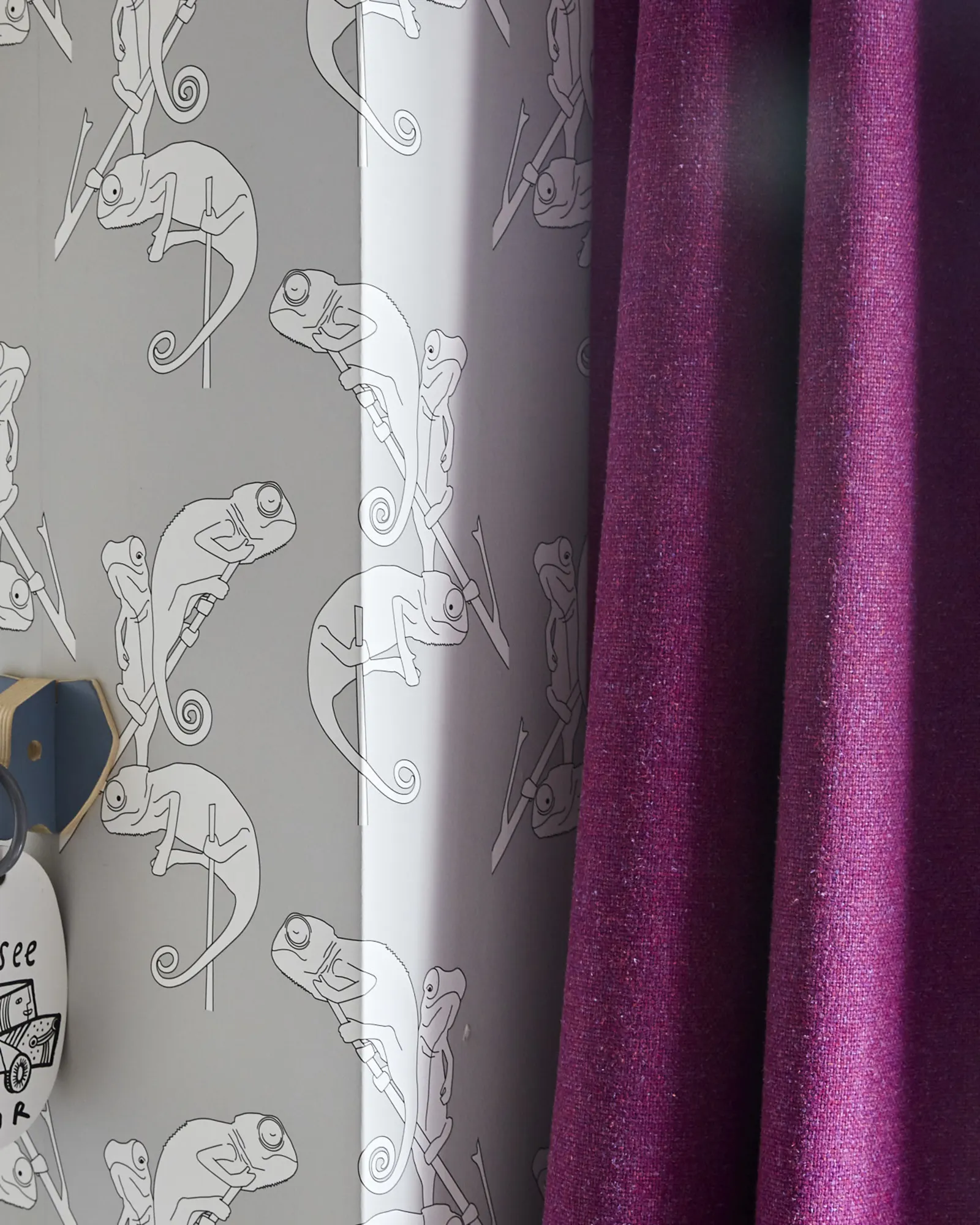 purple nursery curtains