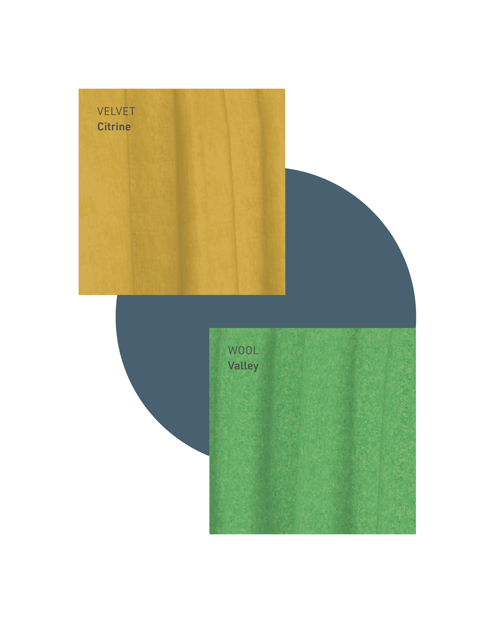 yellow and green sample swatch fabric