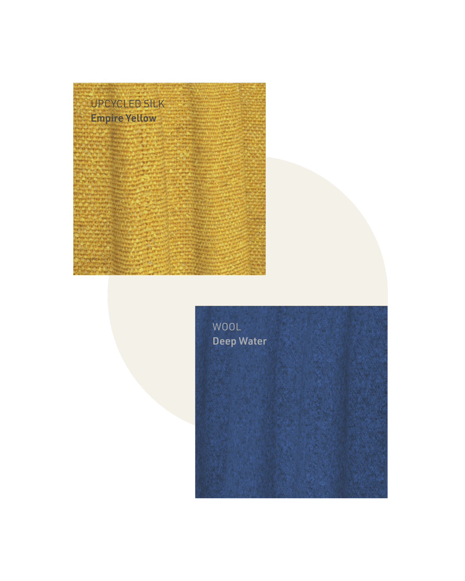 blue and yellow sample swatch